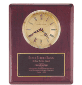 10" x 13" Rosewood Clock