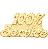 100% Service Pin