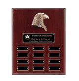 12 Plate Name Plaque with Eagle