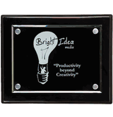 12" x 9" Horizontal Floating Acrylic Award Plaque