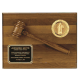 12" x 9" Plaque with Gavel and Insert