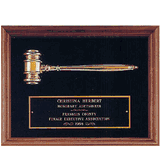 13" x 10" Shadowbox Gavel Plaque