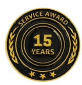 15 Year Service Lapel Pin