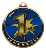 1st Place Insert Medal with Star Design