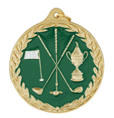 2 1/2" Color Medals - Golf