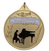 2 1/2" ME Series Music Medal