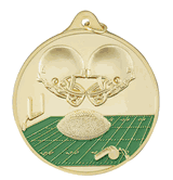 2 1/2" Medals - Football Design with Neck Ribbon