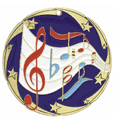 2 1/2" TC Series Medals - Music