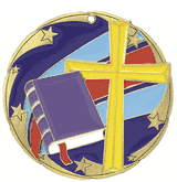 2 1/2" TC Series Medals - Religious Cross