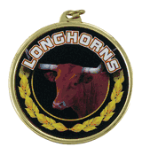 2 1/4" Longhorns Medal