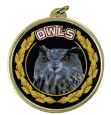 2 1/4" Owls Medal