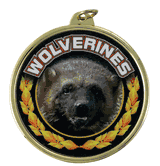 2 1/4" Wolverines Medal