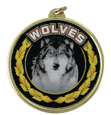 2 1/4" Wolves Medal