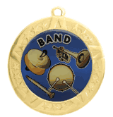 2 3/4" T-Series Medal with Gold Frame: Band