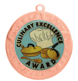 2 3/4" T-Series Medal with Bronze Frame: Culinary