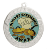 2 3/4" Silver Frame Medal: Cooking