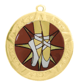 2 3/4" T-Series Medal with Gold Frame: Dance