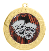 2 3/4" T-Series Medal with Gold Frame: Drama