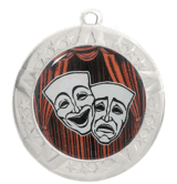 2 3/4" Silver Frame Medal: Drama