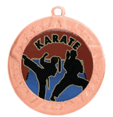 2 3/4" T-Series Medal with Bronze Frame: Karate