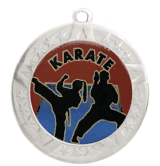 2 3/4" Silver Frame Medal: Karate