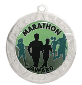 2 3/4" Silver Frame Medal: Marathon