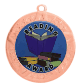 2 3/4" T-Series Medal with Bronze Frame: Reading