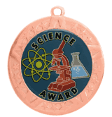 2 3/4" T-Series Medal with Bronze Frame: Science