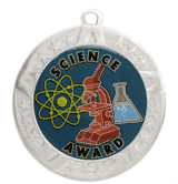 2 3/4" Silver Frame Medal: Science