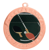 2 3/4" T-Series Medal with Bronze Frame: Table Tennis