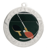 2 3/4" Silver Frame Medal: Table Tennis