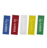 2" x 6" 1st Through 5th Place Printed Ribbons (Pinked Top)