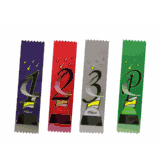 2" x 8" 1st - 3rd Place Award Ribbons (Pinked Top)