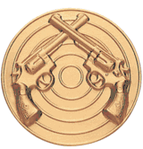 38 Caliber Revolver Litho Medal Insert