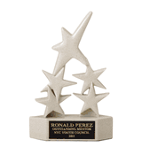 8" Sandstone (Beige) Star Resin Trophy