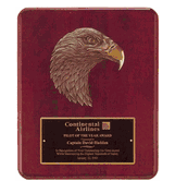 8" x 10" Rosewood Eagle Plaque