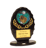 Acrylic Black Oval Award - T-Ball