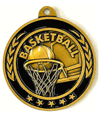 Classic Antique Gold Medal: Basketball