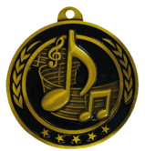 Classic Antique Gold Medal: Music