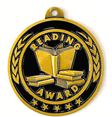 Classic Antique Gold Medal: Reading