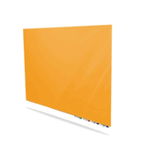 Aria Low Profile Magnetic Glass Board, 3'H x 4'W, Marigold