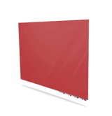 Aria Low Profile Magnetic Glass Board, 3'H x 4'W, Rose