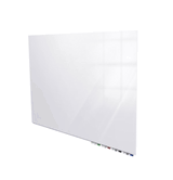 Aria Low Profile Magnetic Glass Board, 3'H x 5'W, White