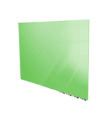 Aria Low Profile Magnetic Glass Board, 4'H x 10'W, Green