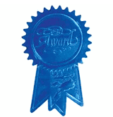 Award Ribbon Blue Certificate Seals