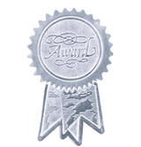 Award Ribbon Silver Certificate Seals