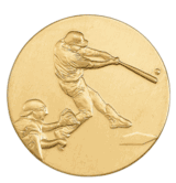 Baseball Batter (507584) Litho Medal Insert