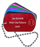 Baseball Dog Tag