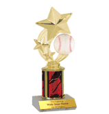 Baseball Spinner Trophy with Column