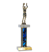 Basketball Deluxe Platform Trophies (3 sizes)